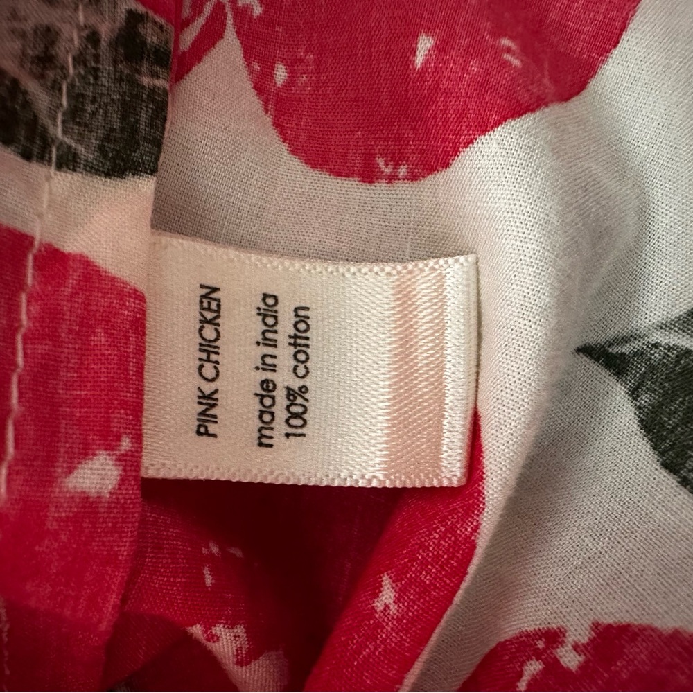 Blue Rooster Collection Red and Blue Apple Print Shirt Size 8 - Picture 7 of 11